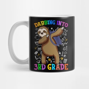 Dabbing Into 3rd Grade Sloth Shirt Back To School Gifts Mug